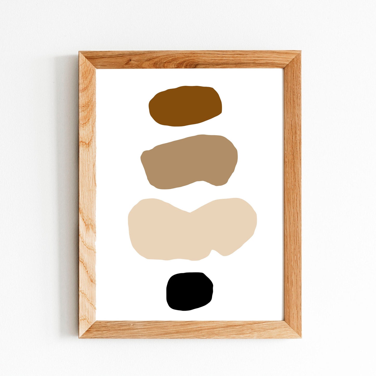 Abstract Boho Art | Instant Download, Neutral Art, Mid-Century Modern Art, Monochromatic Art, Digital Print Art