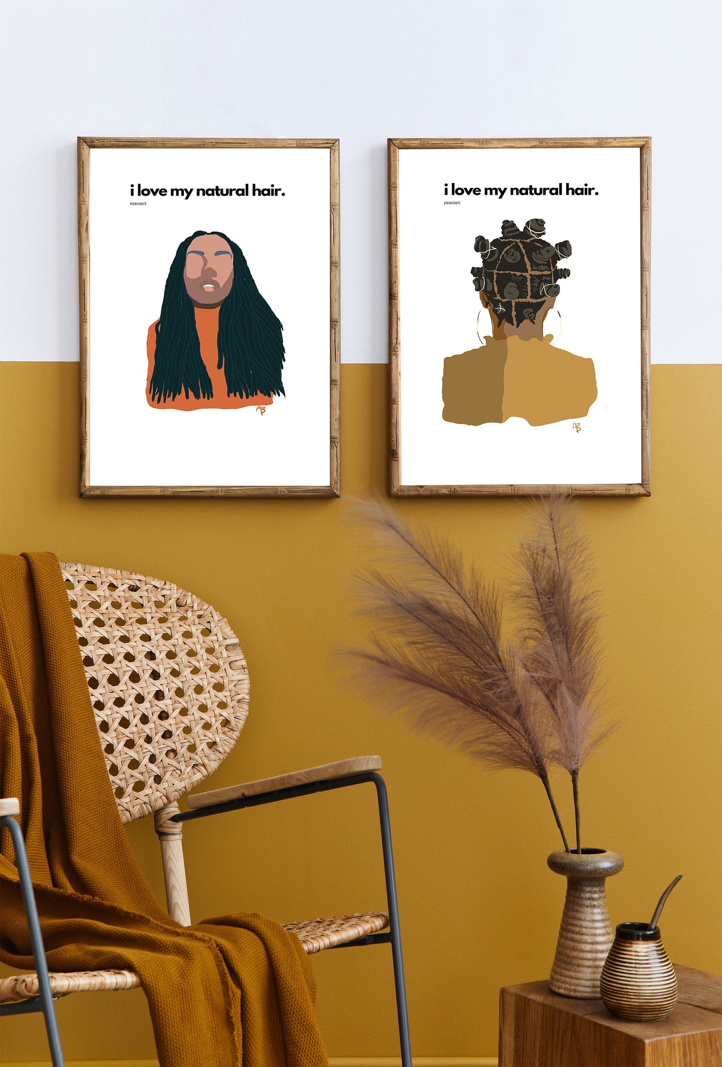 I Love My Natural Hair Bantus | Instant Download, Black Girl Boho Art, Afro American Art, Black Girl Print, Black Woman Art, Black Girl Art