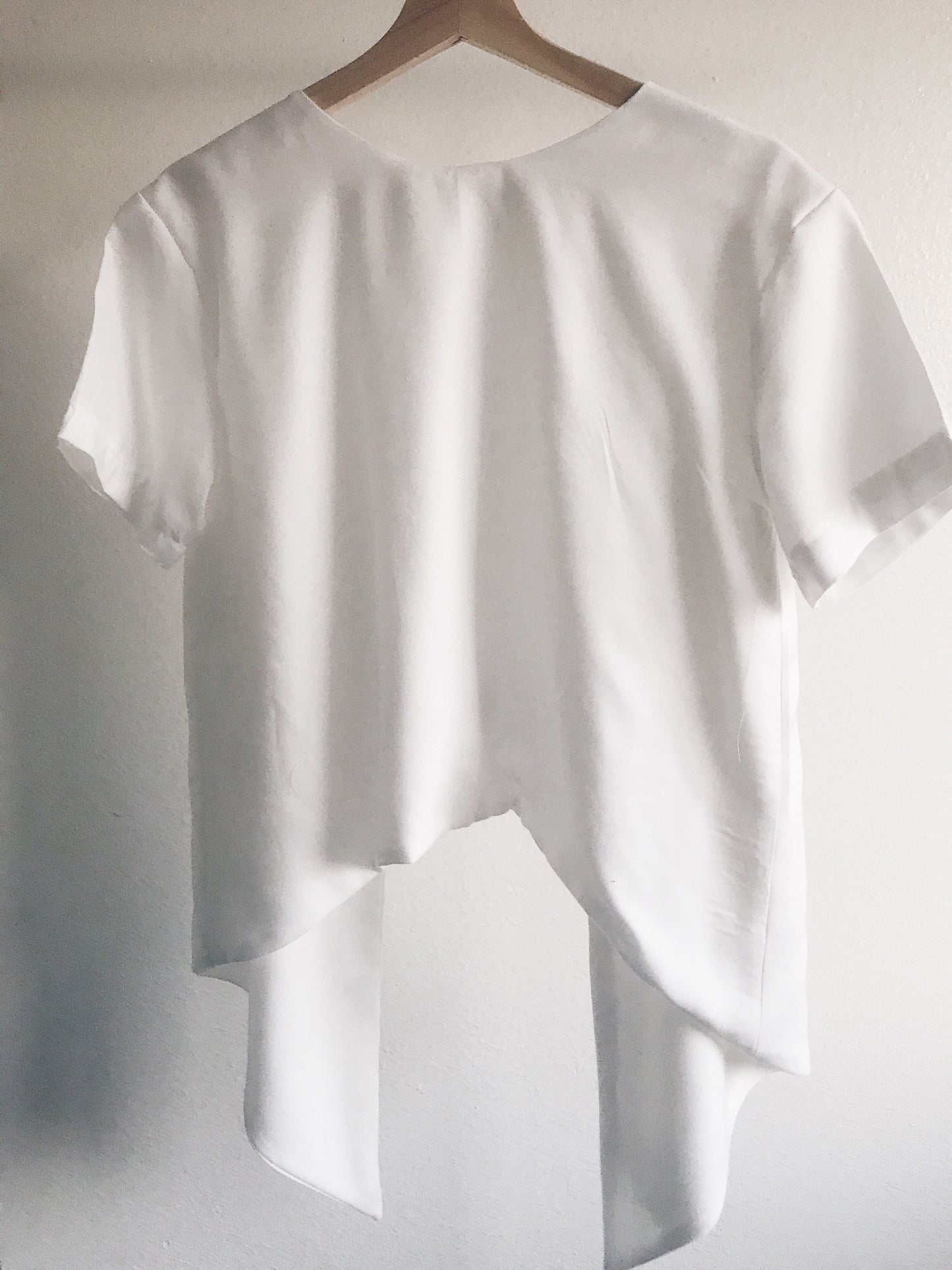 ALANAYA High-Low Tie-Back Blouse