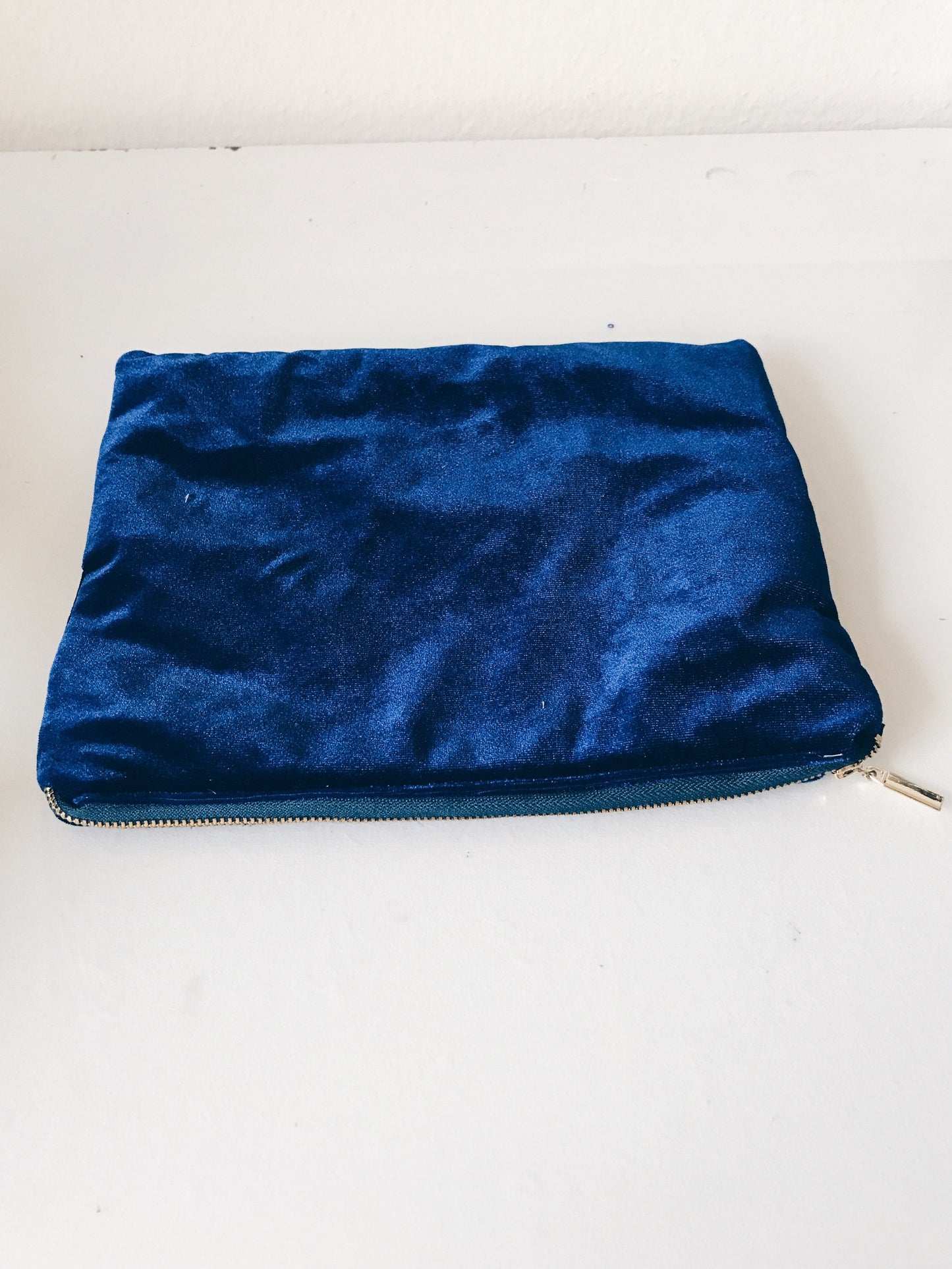 Midnight Blue ALANAYA Velvet Clutch