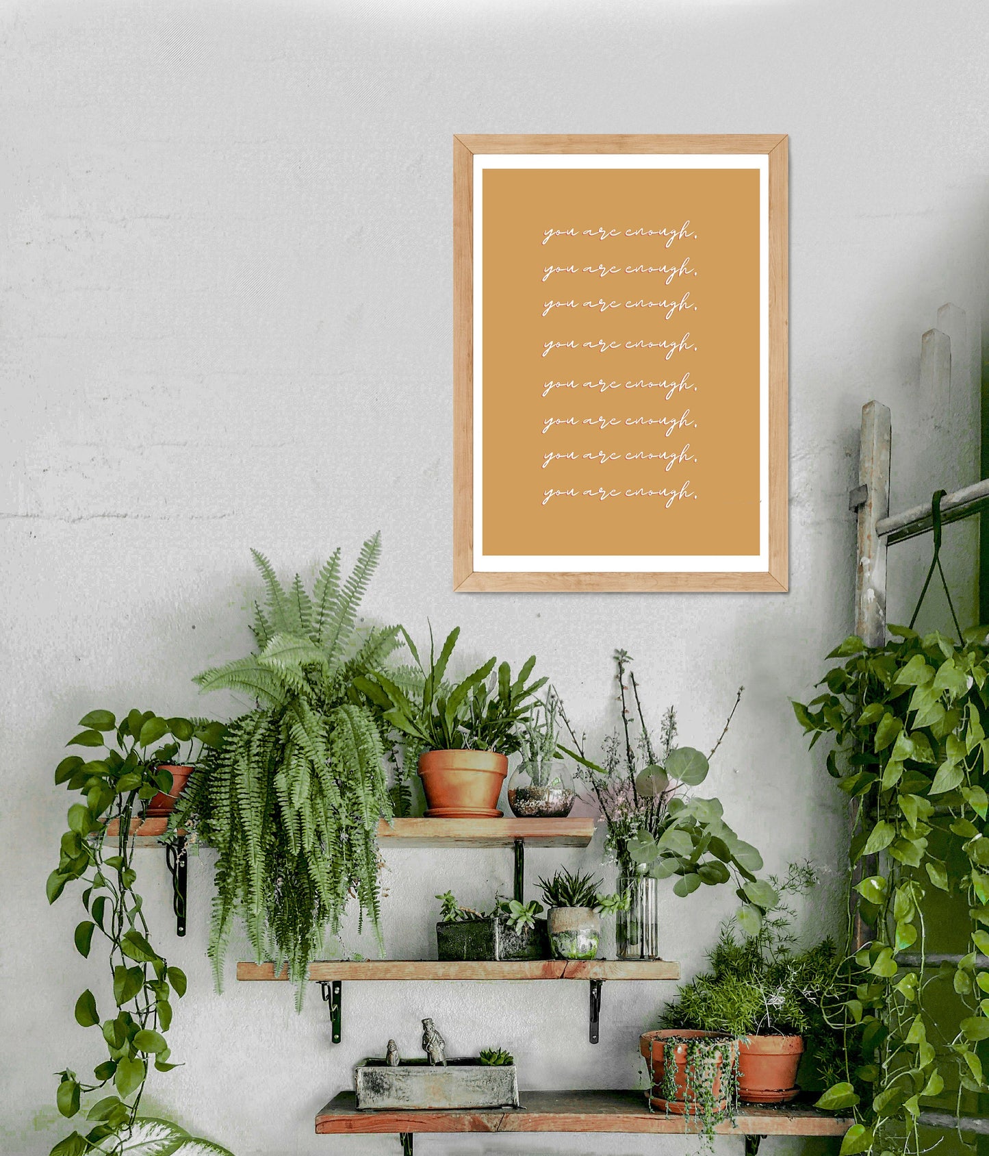 You Are Enough Wall Art | Text Printable Wall Art, Encouraging Wall Art, Motivational Wall Prints, Printable Wall Art, Instant Download