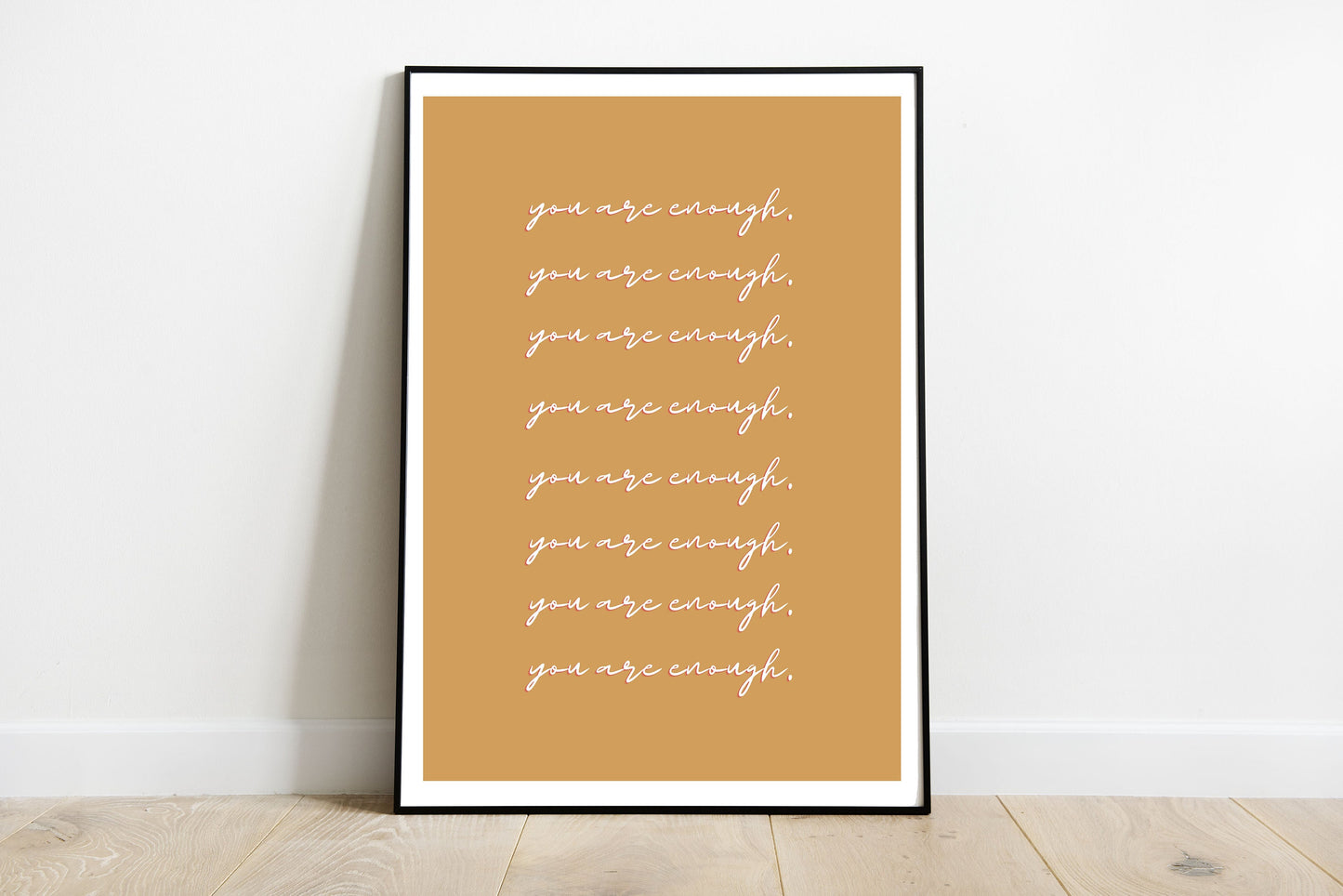 You Are Enough Wall Art | Text Printable Wall Art, Encouraging Wall Art, Motivational Wall Prints, Printable Wall Art, Instant Download