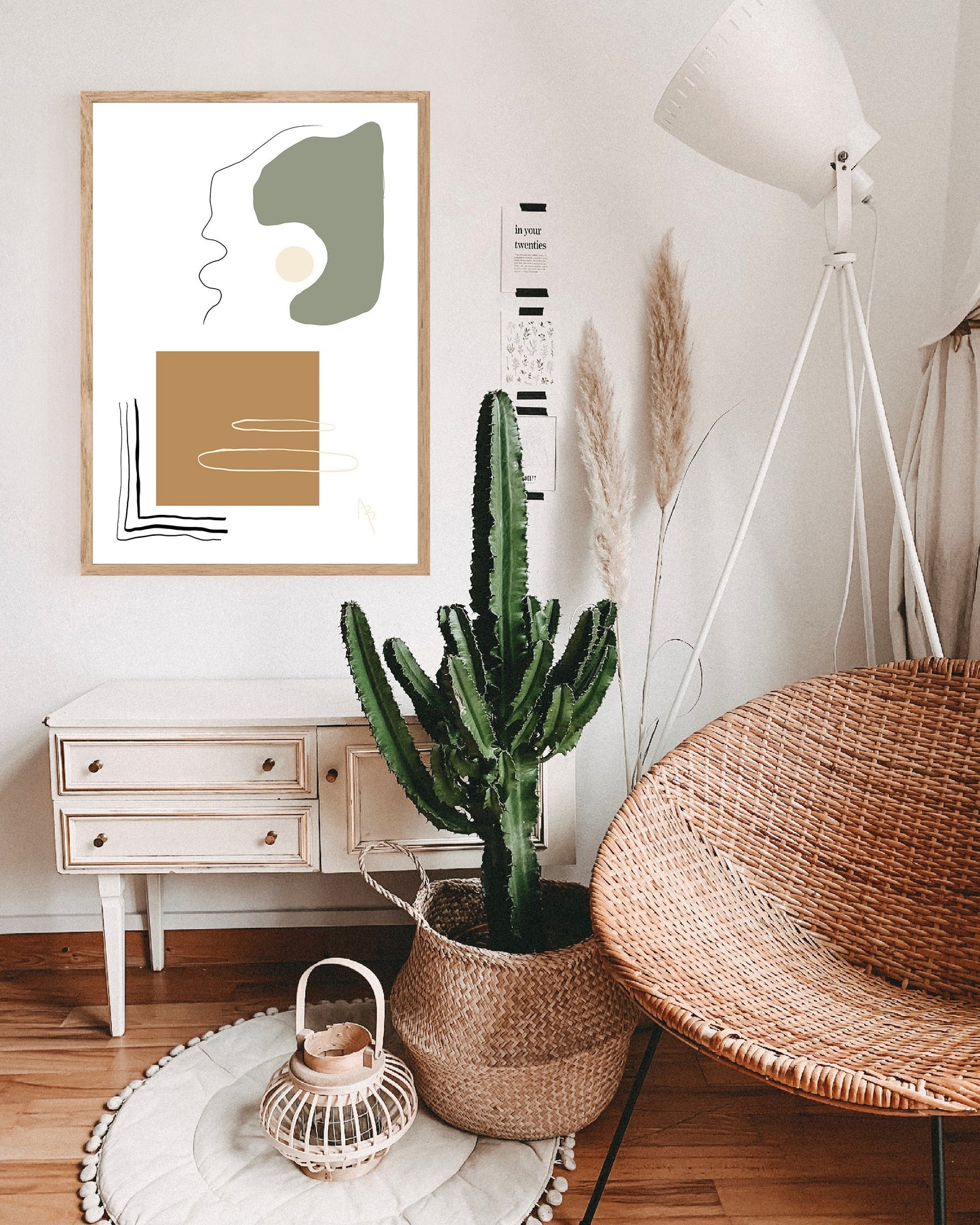 The ModernIst Wall Art | Instant Download, Abstract Boho, Neutral Art, Mid-Century Modern Art, Trendy Boho Art, Digital Print Art