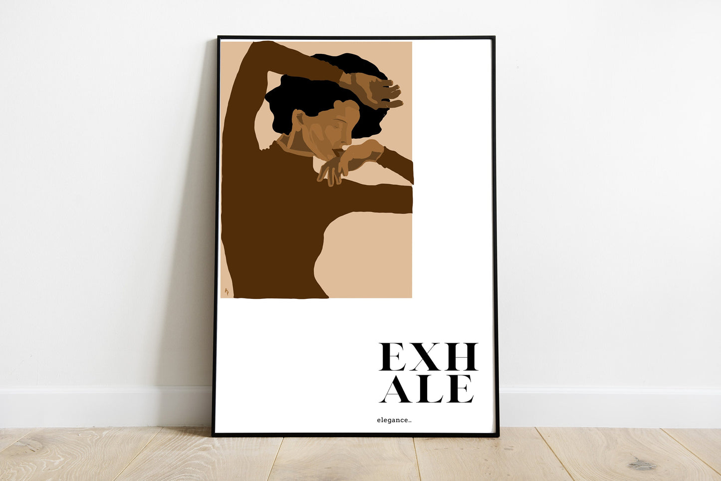 Black Girl Boho Art | Instant Download, Afro American Art, Boho Black Girl Print, Black Woman Art, Exhale Art, Black Girl Art