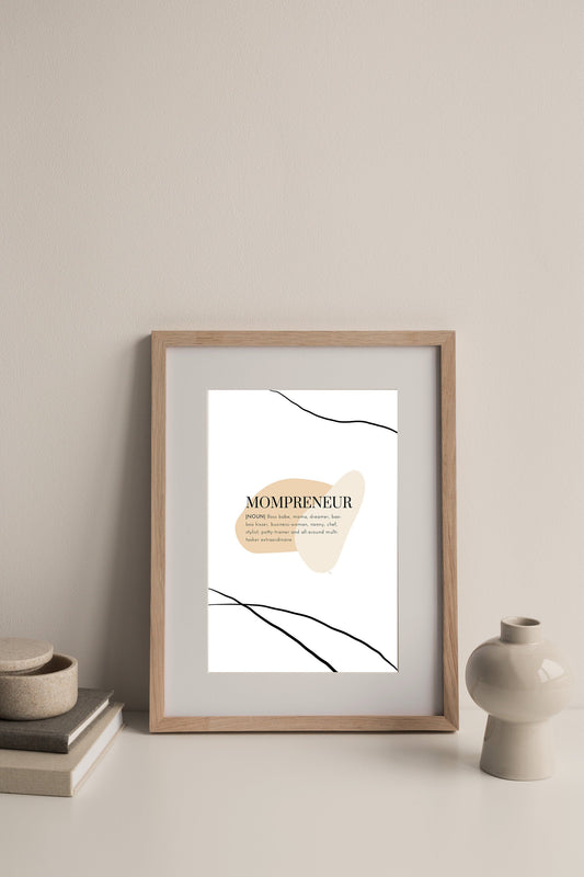 Womanpreneur Wall Art | Instant Download, Working Mom Wall Art, Mom Wall Art, Business Woman Wall Art, Definition Wall Art