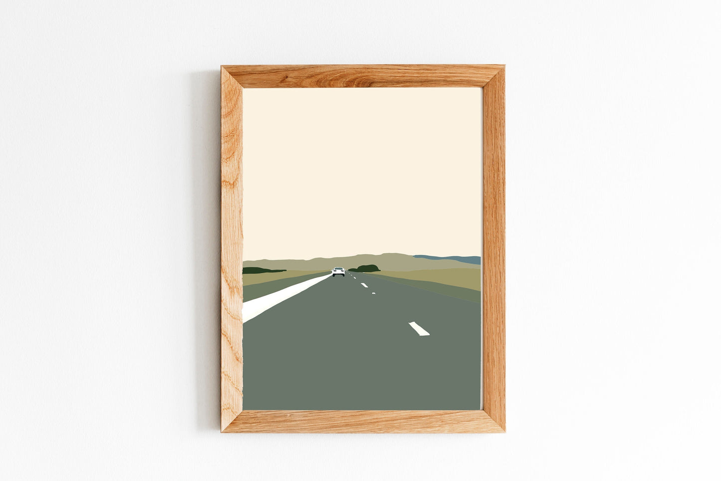 Roadtrip | Instant Download, Landscape Roadtrip Art, Landscape Art, Mountain Art, Digital Print Art